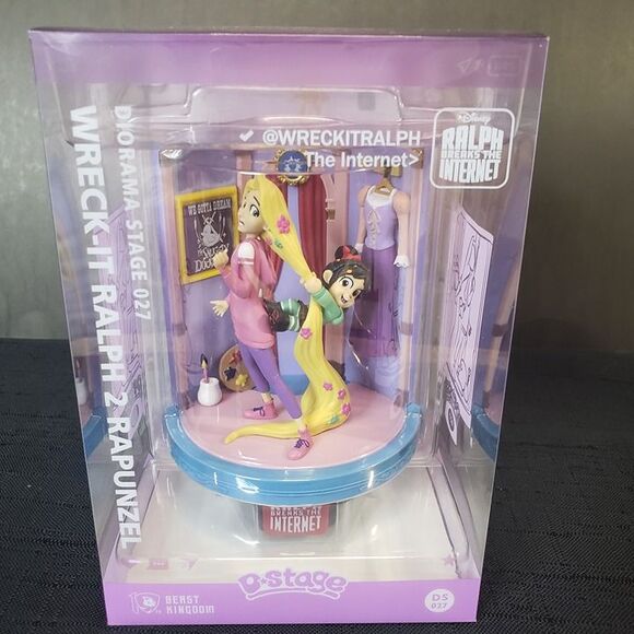 D-STAGE Wreck It Ralph 2 Rapunzel Figure New In Box Diorama 2018 Beast Kingdom - Picture 2 of 7